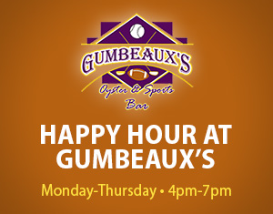 Happy Hour in Gumbeaux’s Sports Bar