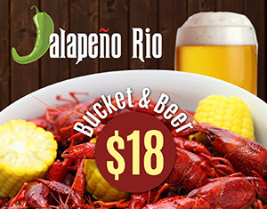 Friday Crawfish Special at Jalapeño Rio