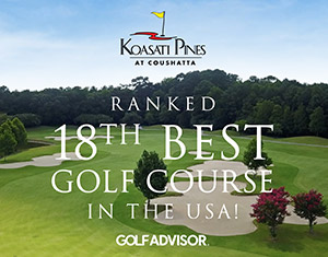 Koasati Pines Ranked 18th Best Golf Course in the USA!