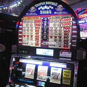 red white and blue 7 slot machines