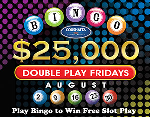 Bingo $25,000 Double Play Fridays