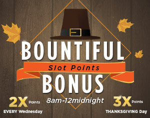 Bountiful Bonus Slot Points