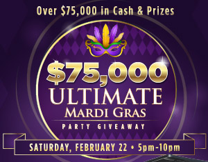 $75,000 Ultimate Mardi Gras Party Giveaway