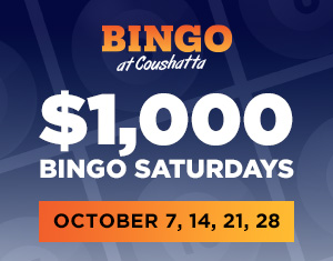 October $1,000 Bingo Saturdays