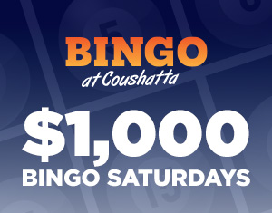 $1,000 Bingo Saturdays