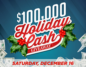 $100,000 Holiday Cash Giveaway