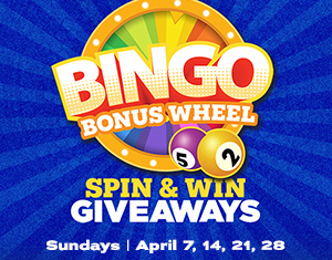 Bingo Bonus Wheel Spin & Win Giveaways