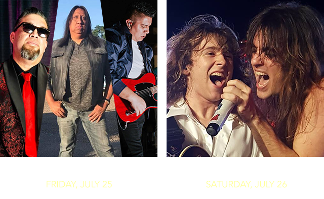 Wayne, Rayne & Thunder July 25. Dead or Alive July 26.