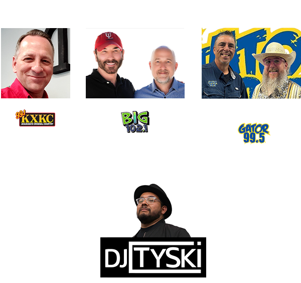 Contest judges include Troy Leger (99.1 KXKC), Mike & Scotty In The Morning (Gator 99.5 Lake Charles), CJ and Fast (BIG 102.1 Lafayette). With DJ & MC TySki.