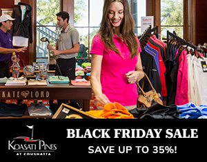 Koasati Pines Pro Shop Black Friday Sale