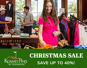 Koasati Pines Pro Shop Christmas Sale