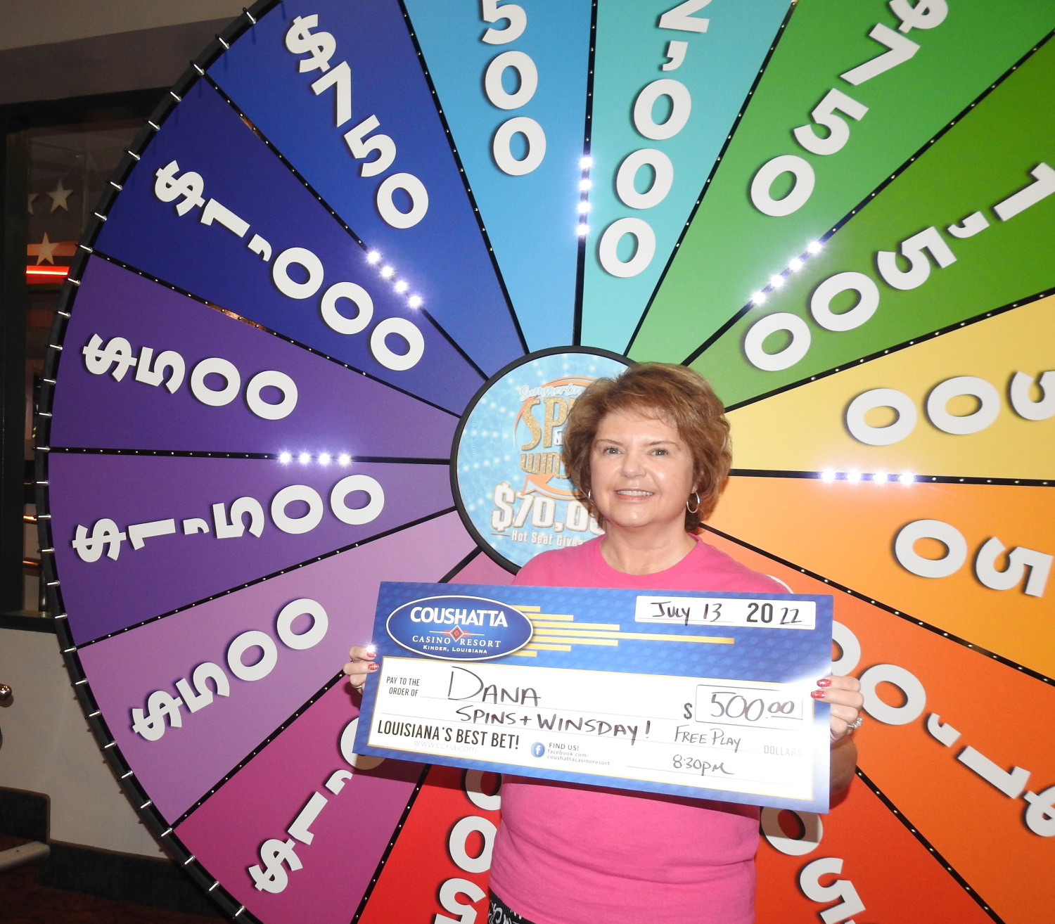 Past Winners July, 2022 Page 7 Coushatta Casino Resort