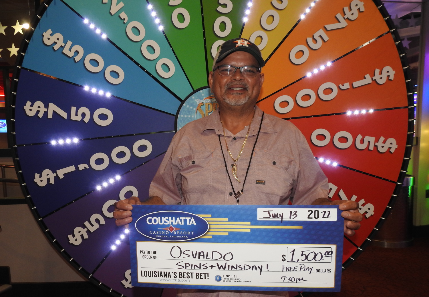 Past Winners July, 2022 Page 7 Coushatta Casino Resort